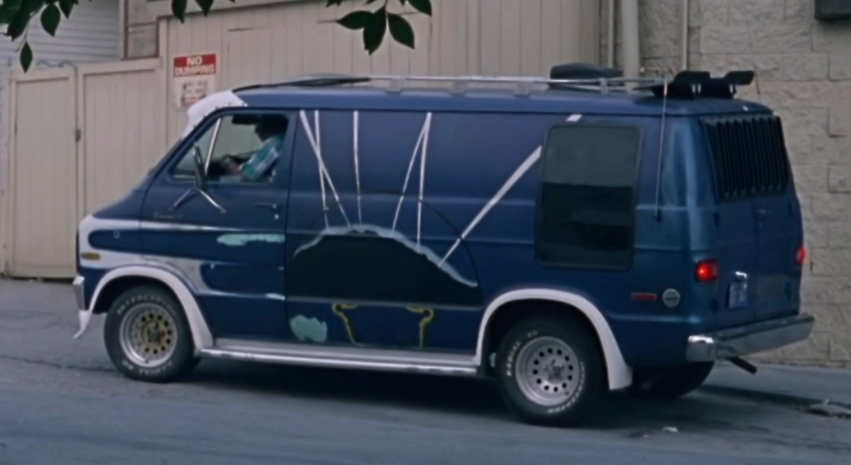 Weird blue van